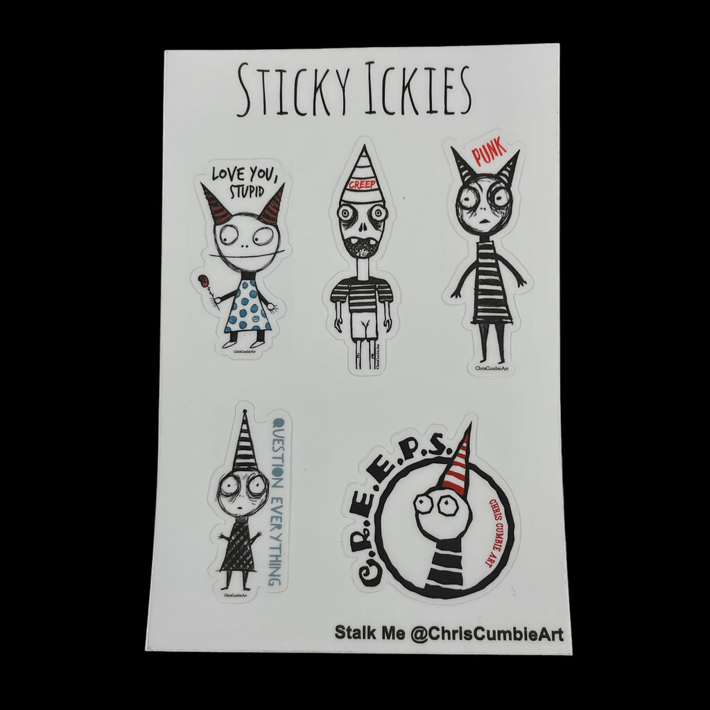 Sticky Ickies Sticker Page